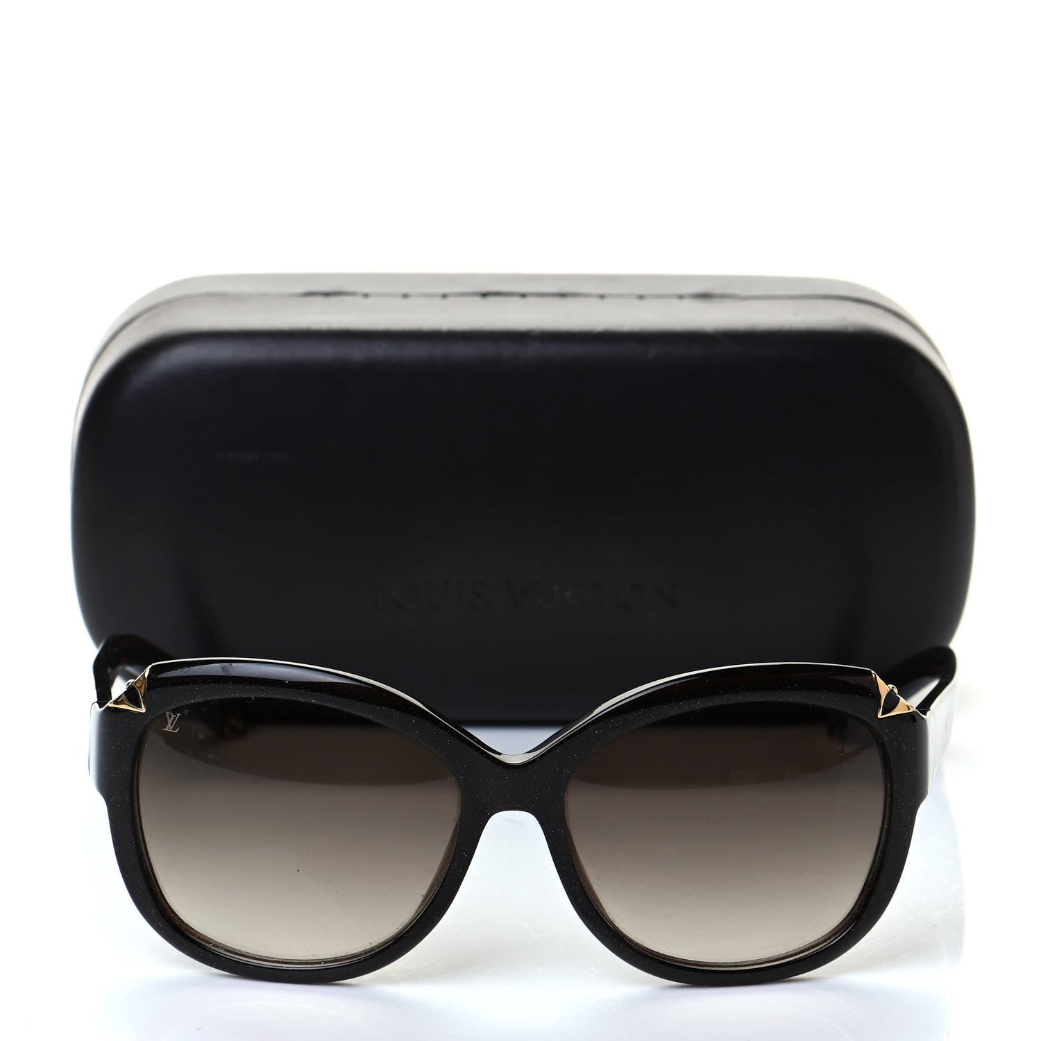 Louis Vuitton Acetate Hortensia Cat Eye Sunglasses Z0486W Brown Glitter 7 of 7