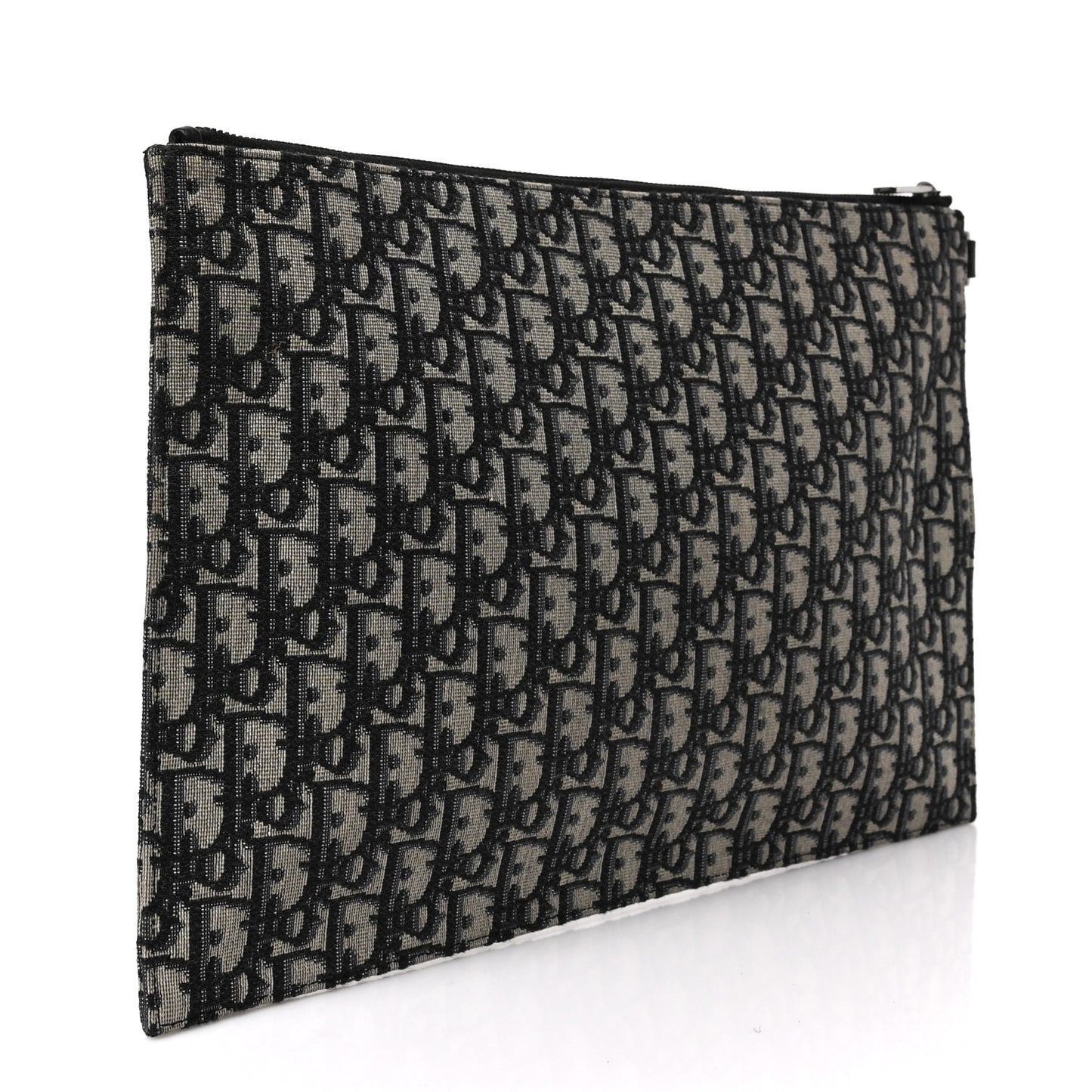 Oblique A4 Flat Pouch Clutch Blue