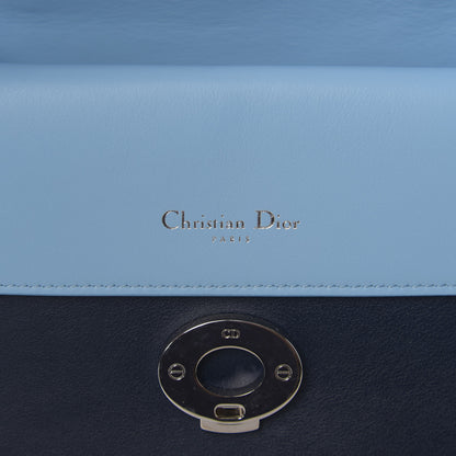 Christian Dior Smooth Calfskin Small Tri-Color Be Dior Flap Navy Blue 5 of 9