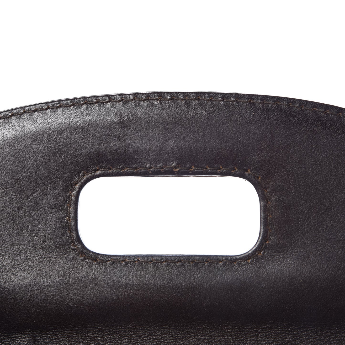 Saddle Soft Calfskin Sfumato Small New Bamboo Top Handle Bag Winter Leaf