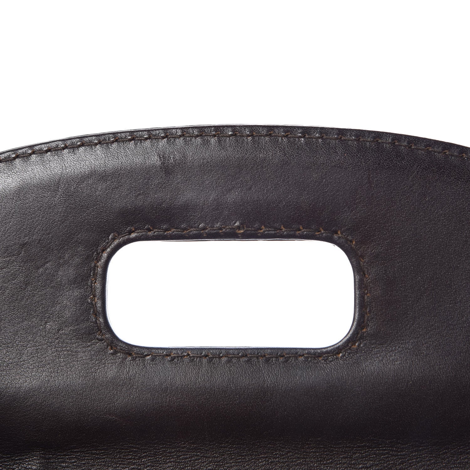 Gucci Saddle Soft Calfskin Sfumato Small New Bamboo Top Handle Bag Winter Leaf 14 of 14
