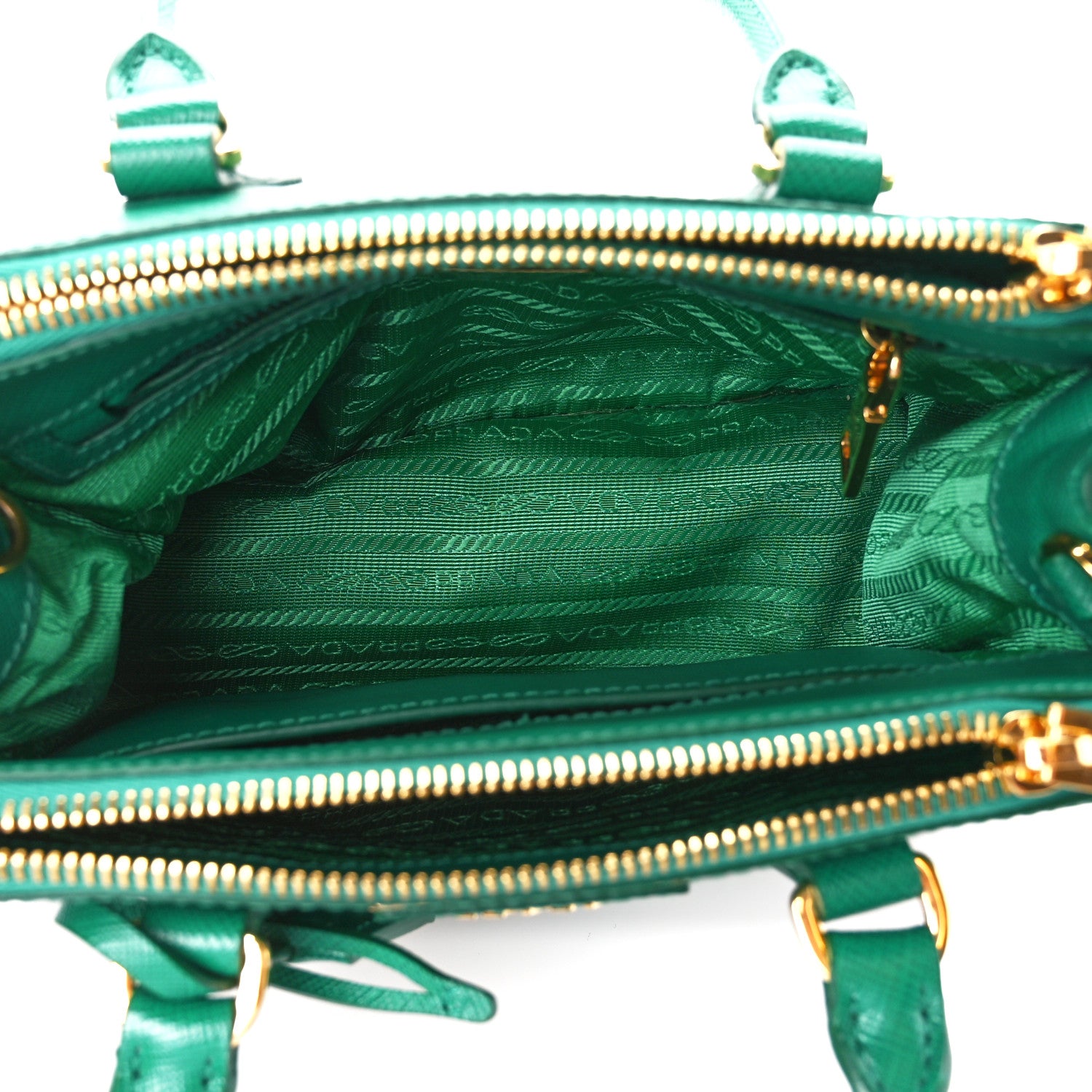 Prada Saffiano Lux Mini Galleria Double Zip Tote Mango 5 of 13