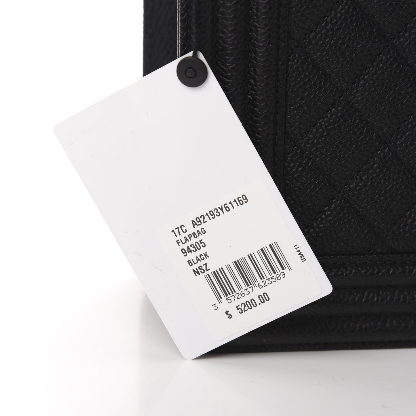 Caviar Quilted New Medium Boy Flap Black