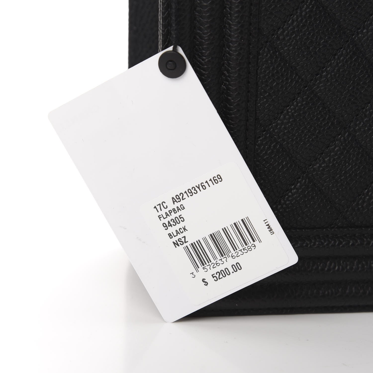 Chanel Caviar Quilted New Medium Boy Flap Black 11 of 11
