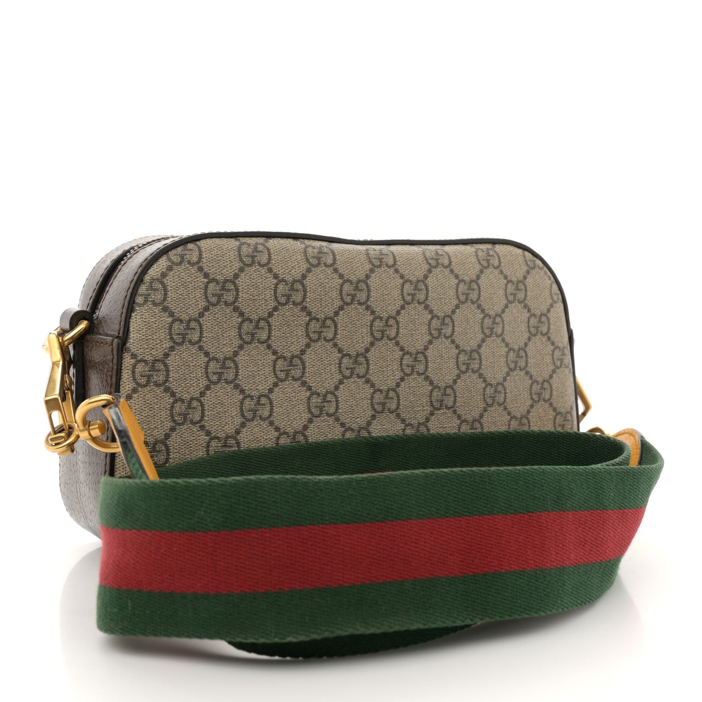 GG Supreme Monogram Web Neo Vintage Shoulder Bag Beige New Acero Crop