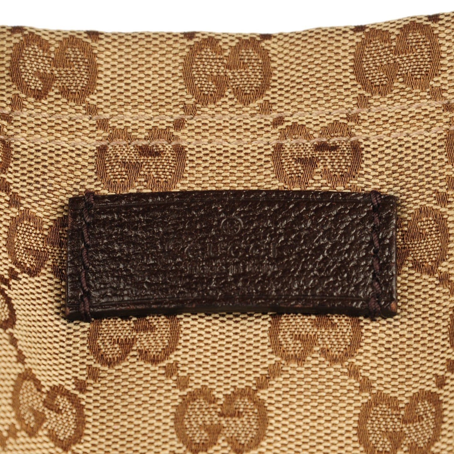 GG Monogram Medium Web Handle Vertical Tote Bag Dark Brown