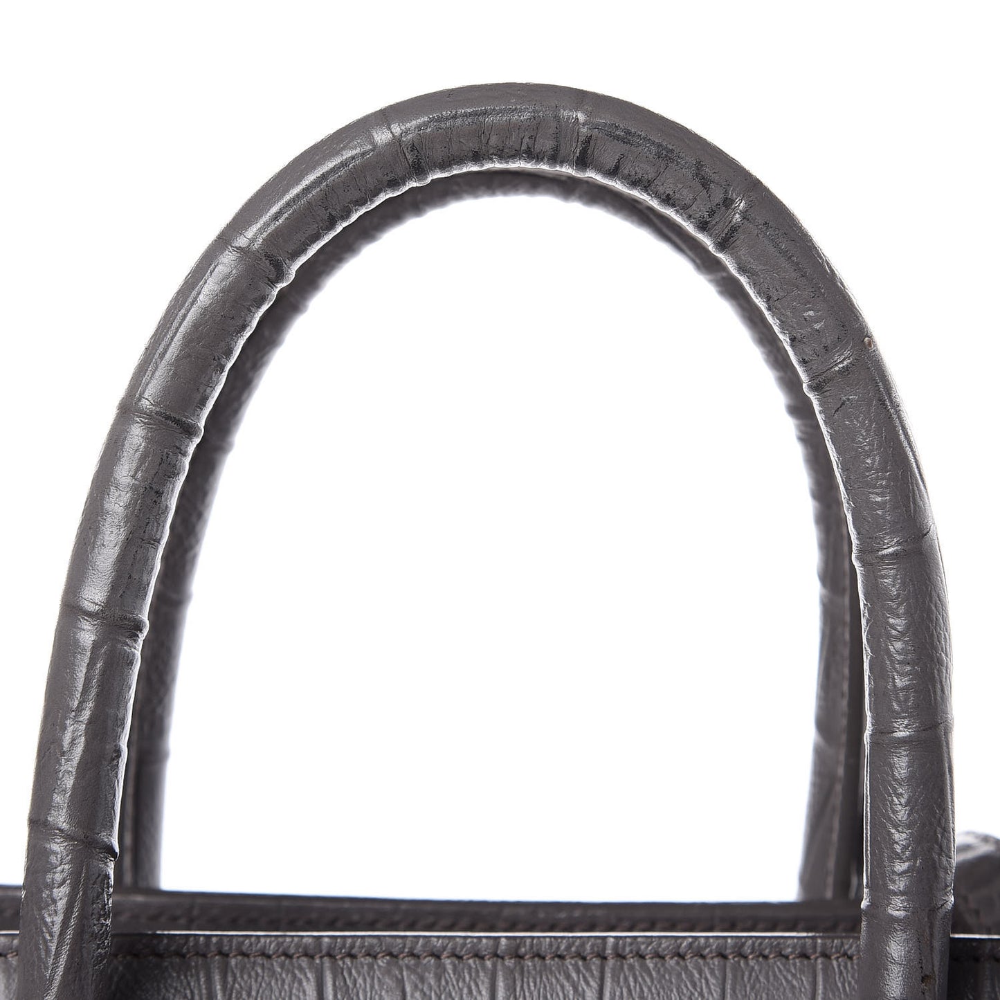 Calfskin Crocodile Embossed Small Sac De Jour Fog
