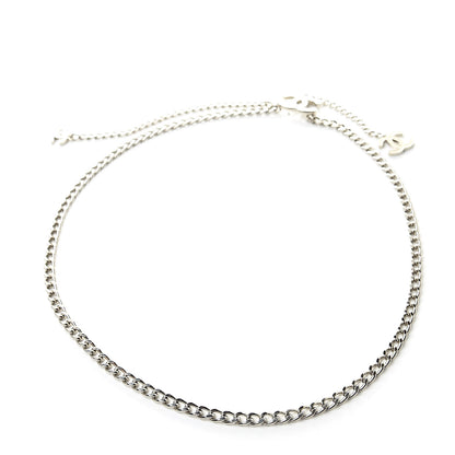 Chanel Enamel CC Ceinture Fantai Adjustable Belt Silver White 3 of 6