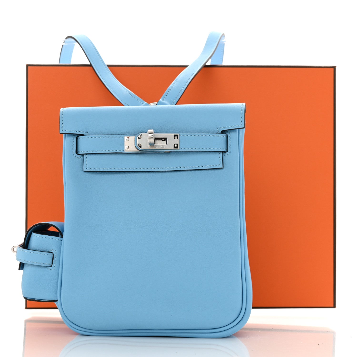 Hermes Swift Kelly Jump Backpack Celeste 1522904 – FASHIONPHILE