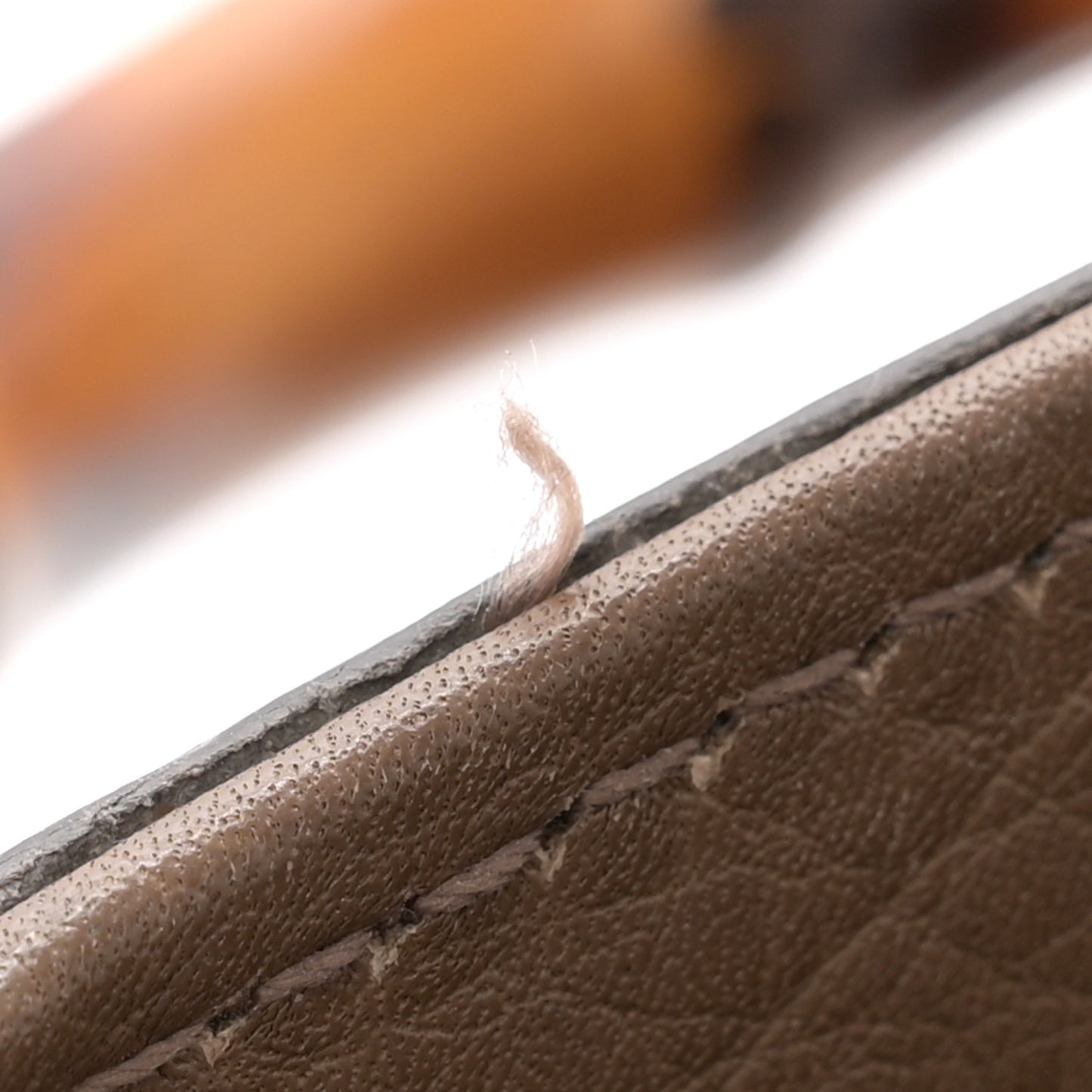 Pebbled Calfskin Medium Bamboo Shopper Tote Acero