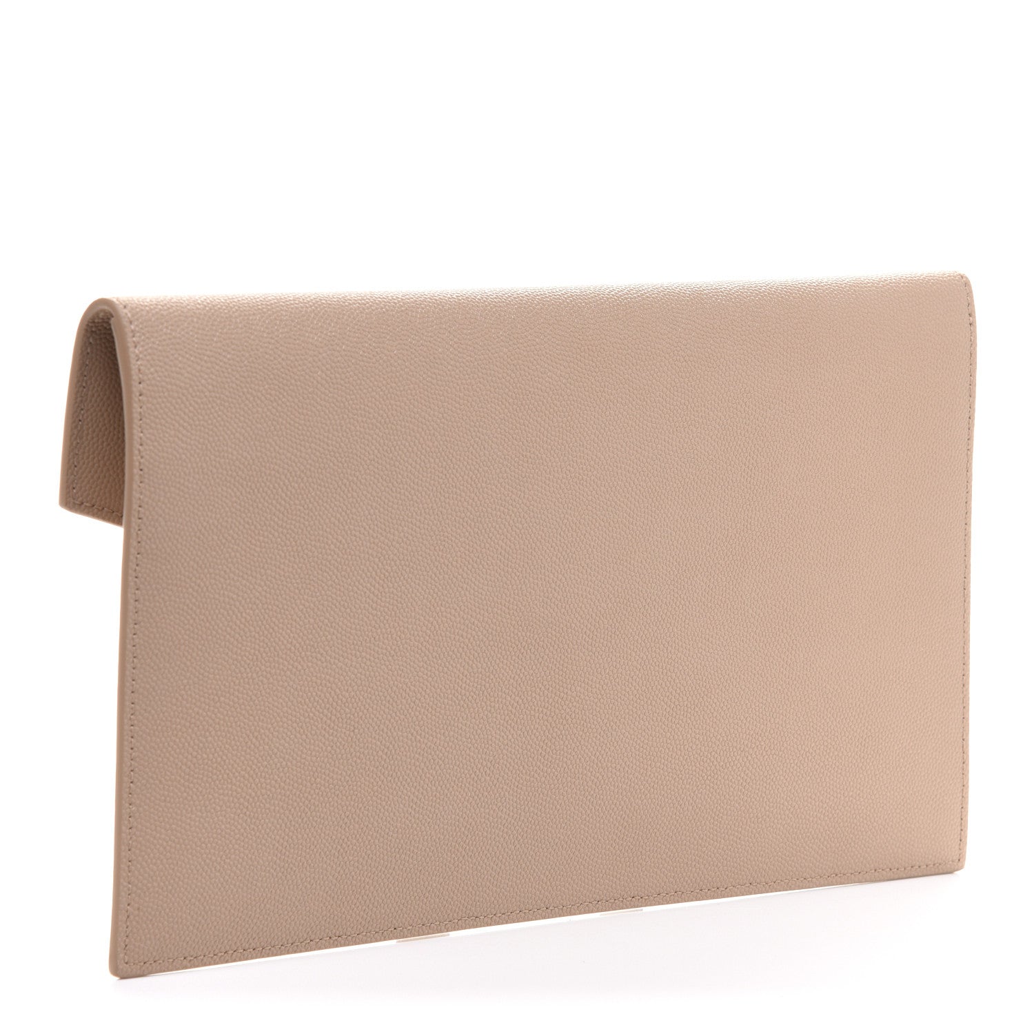Saint Laurent Grain De Poudre Uptown Pouch Dark Beige 3 of 9