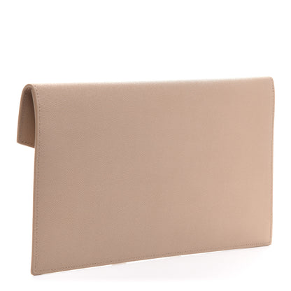 Saint Laurent Grain De Poudre Uptown Pouch Dark Beige 3 of 9