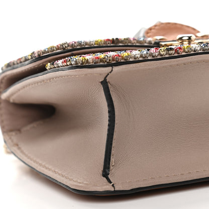 Valentino Garavani Vitello Crystal Embellished Mini Glam Lock Rockstud Flap Multicolor Brown 8 of 9