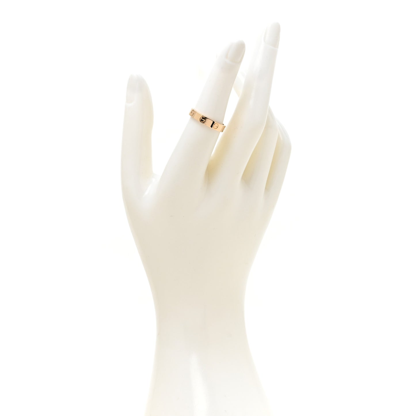 18K Yellow Gold 3.5mm LOVE Wedding Band Ring 53 6.5
