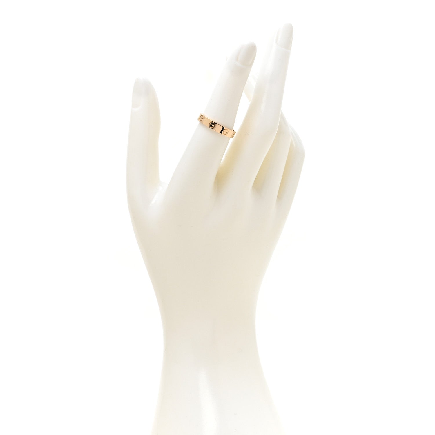 Cartier 18K Yellow Gold 3.5mm LOVE Wedding Band Ring 53 6.5 2 of 5