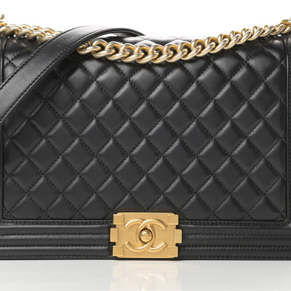 Chanel Lambskin Quilted New Medium Boy Flap Black 8 of 15