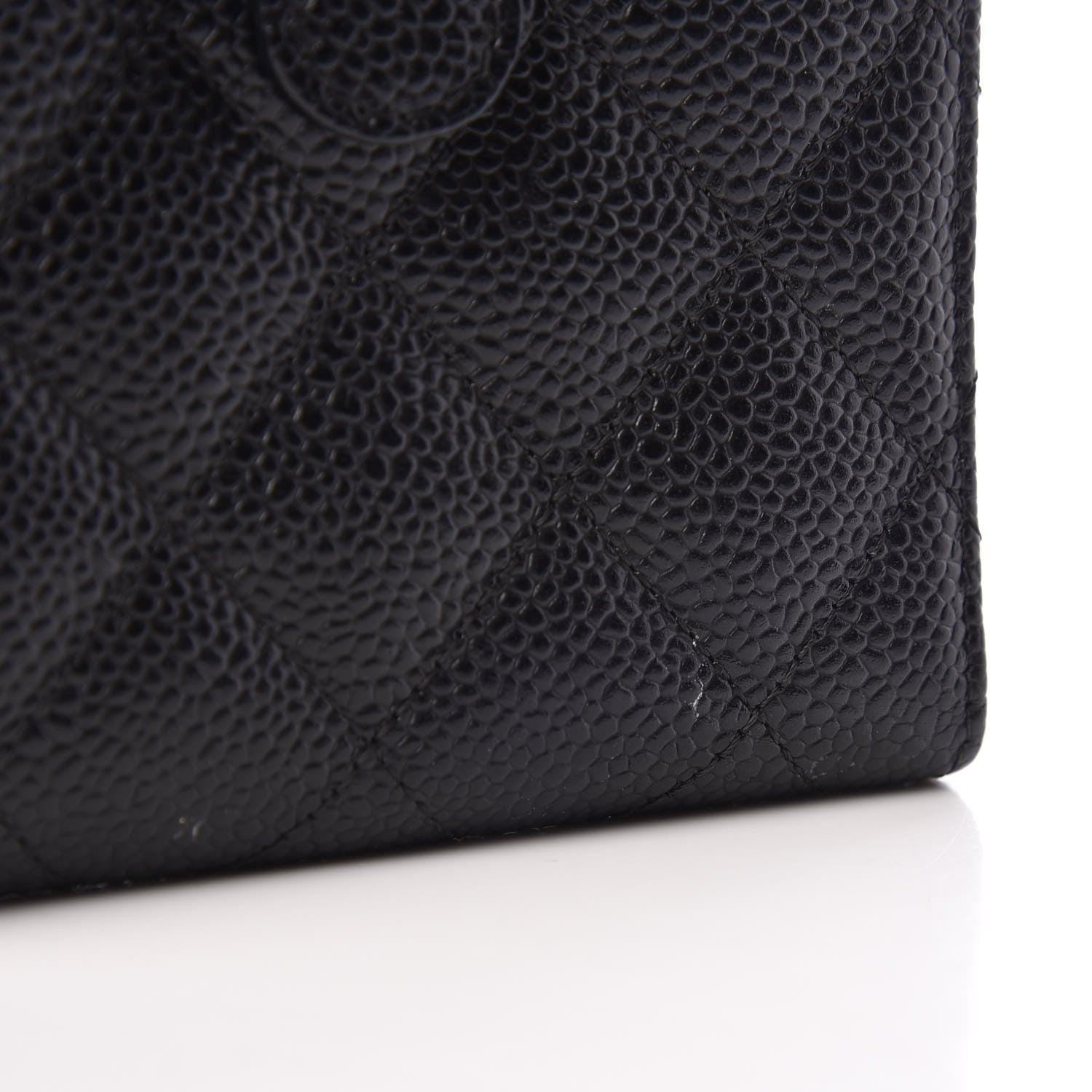 Chanel Caviar Quilted Compact French Flap Wallet Black 9 of 9