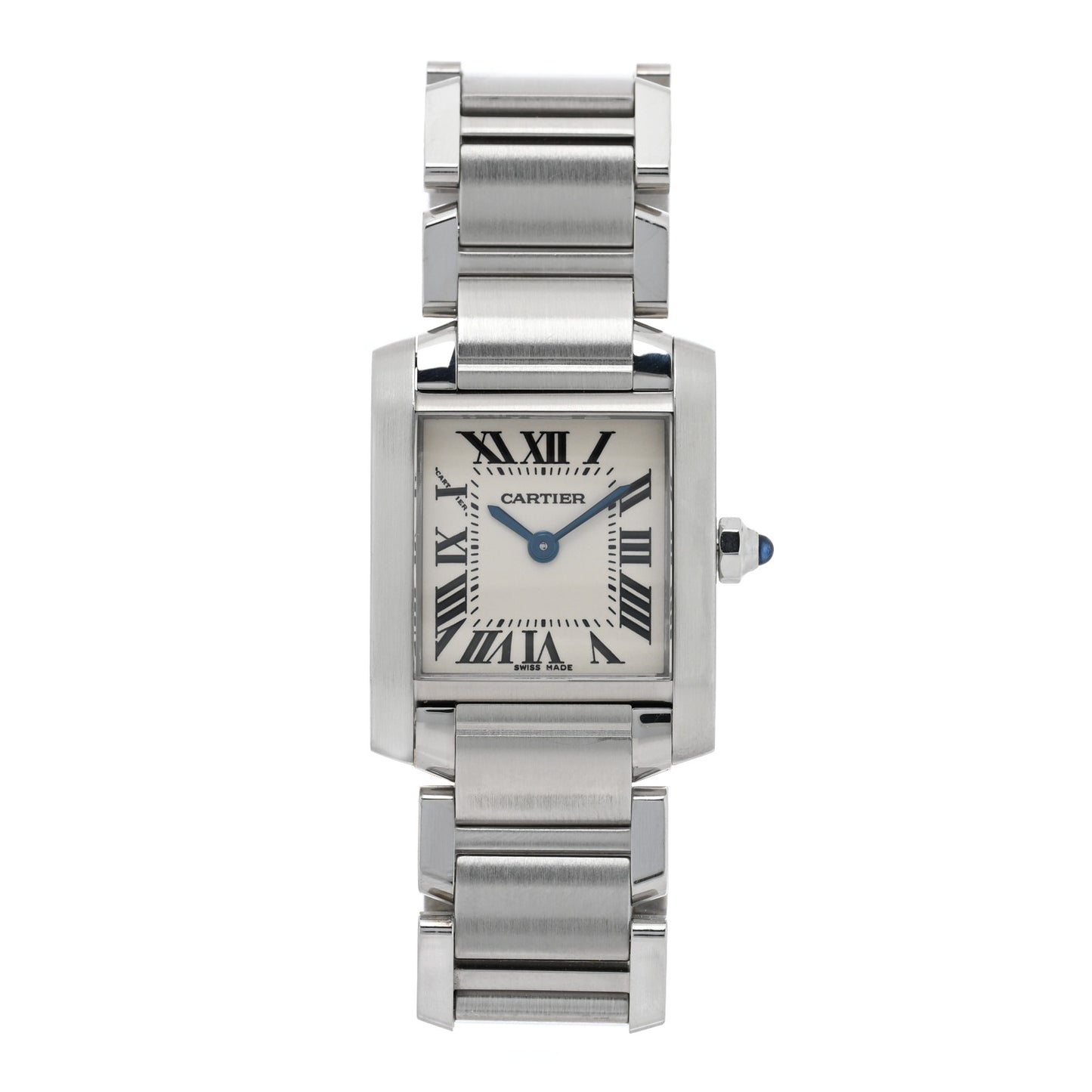 Stainless Steel 20mm Tank Francaise Quartz Watch