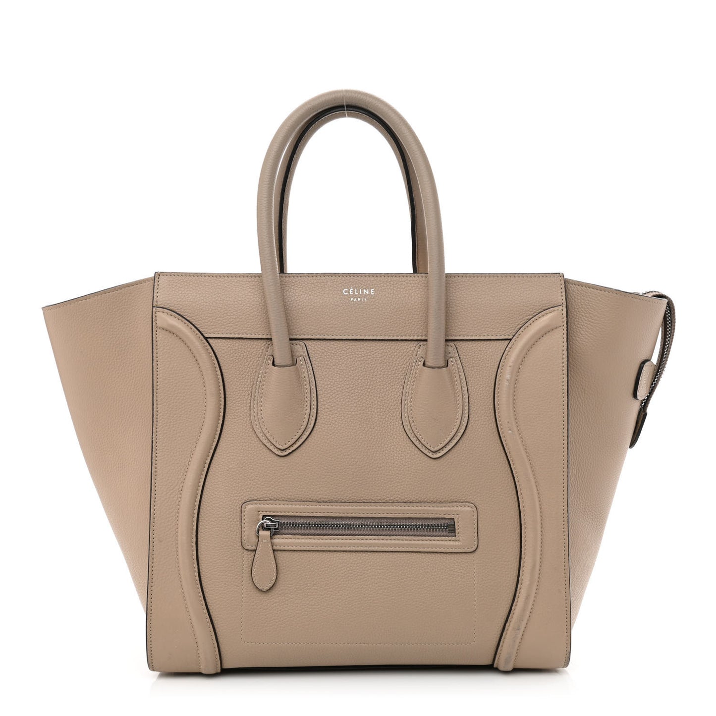 Drummed Calfskin Mini Luggage Dune