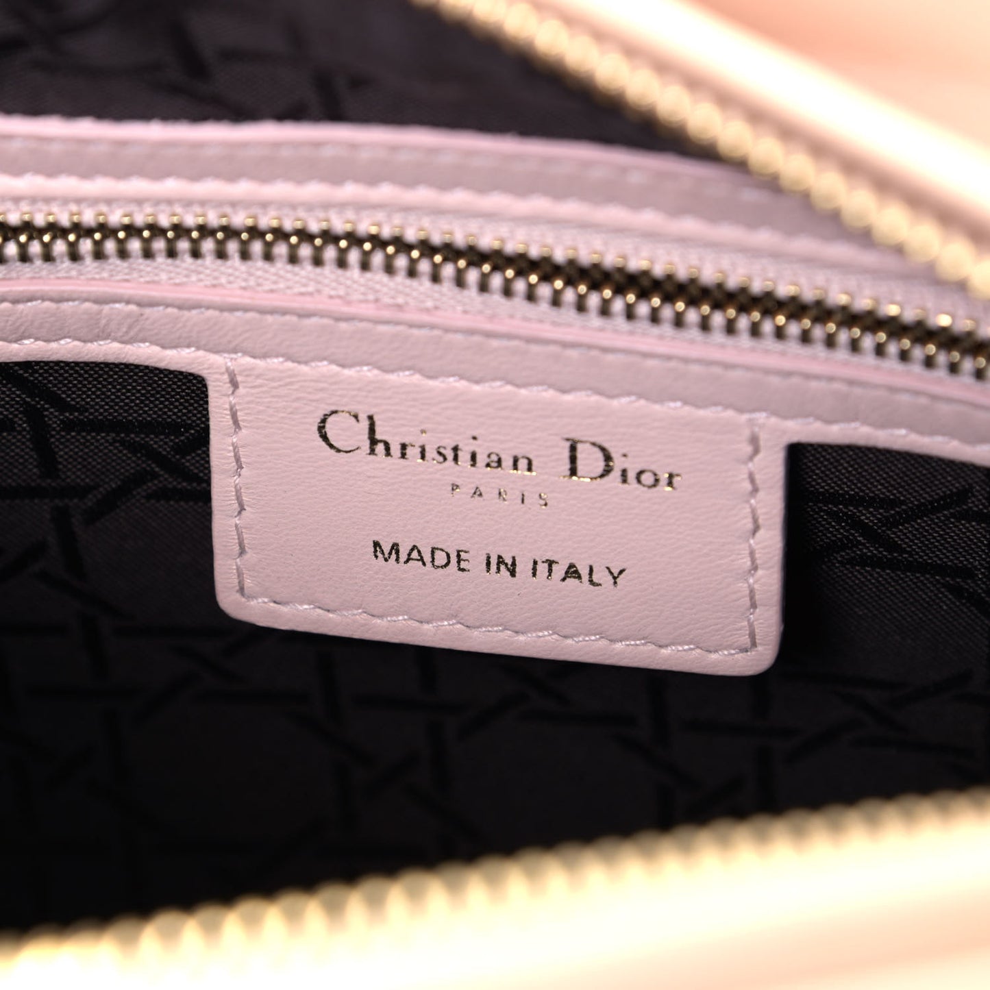 Lambskin Cannage Medium Lady Dior Light Pink