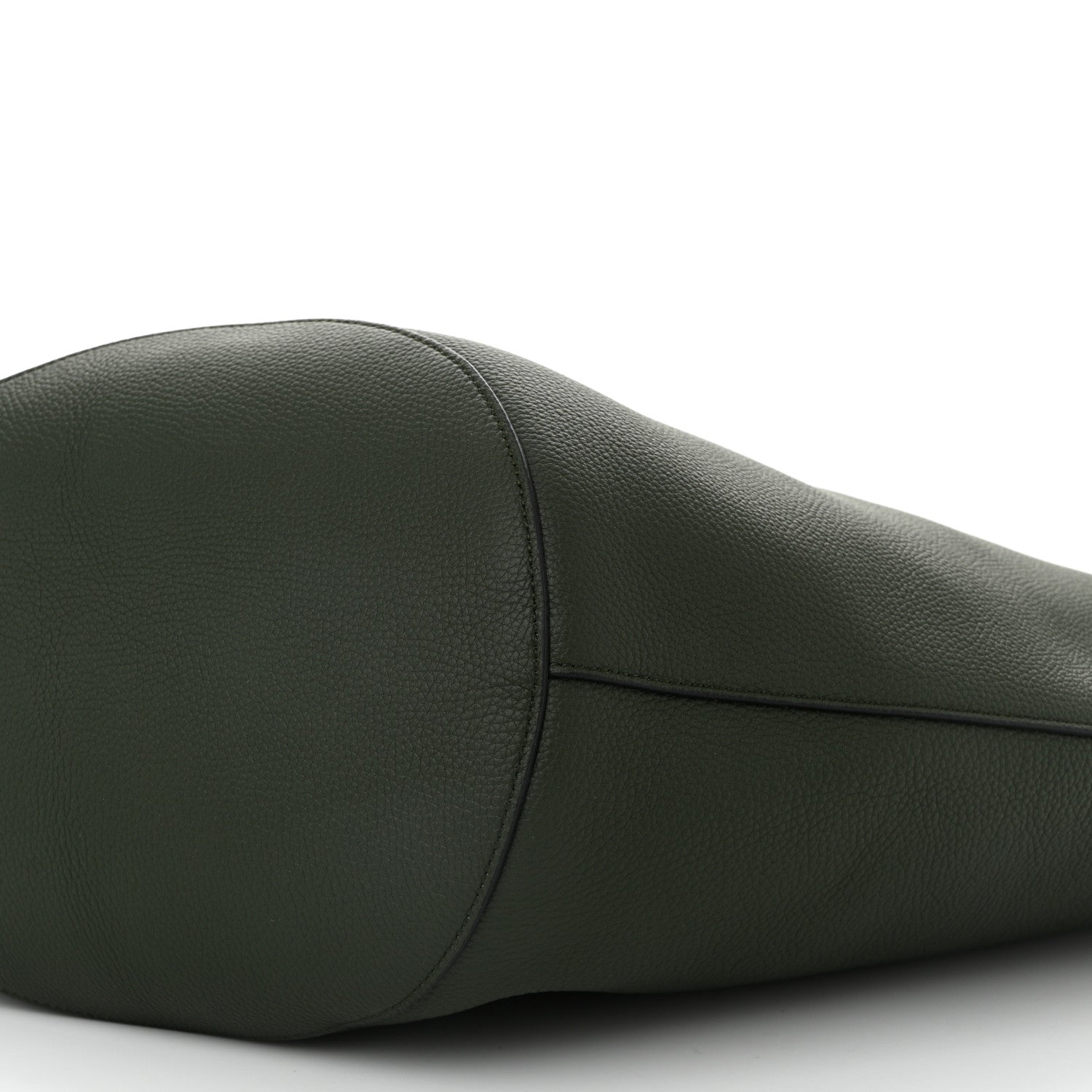 Khaite Pebbled Sport Calfskin Medium Lotus Tote Bottle Green 10 of 10