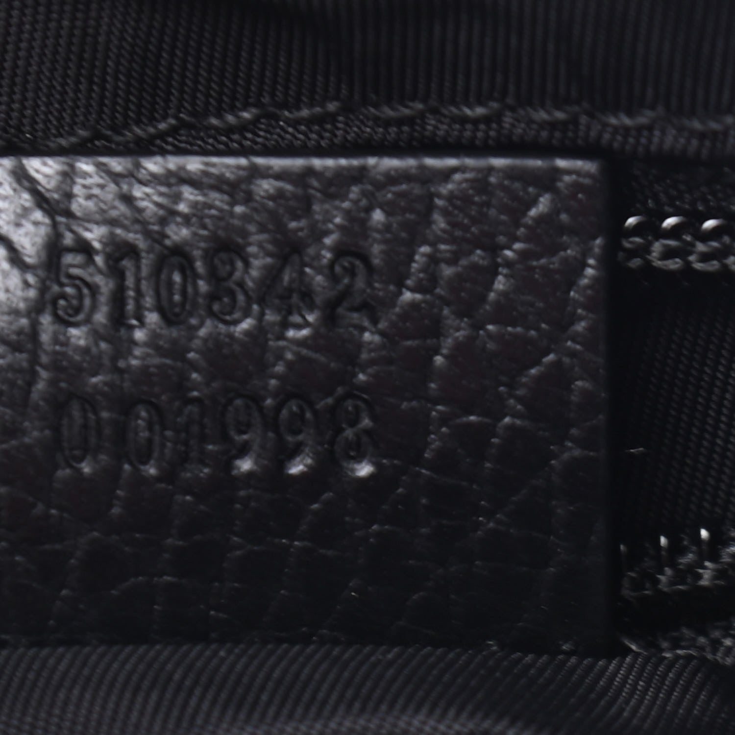 Gucci Nylon Monogram Dollar Calfskin Flat Messenger Bag Black 6 of 6