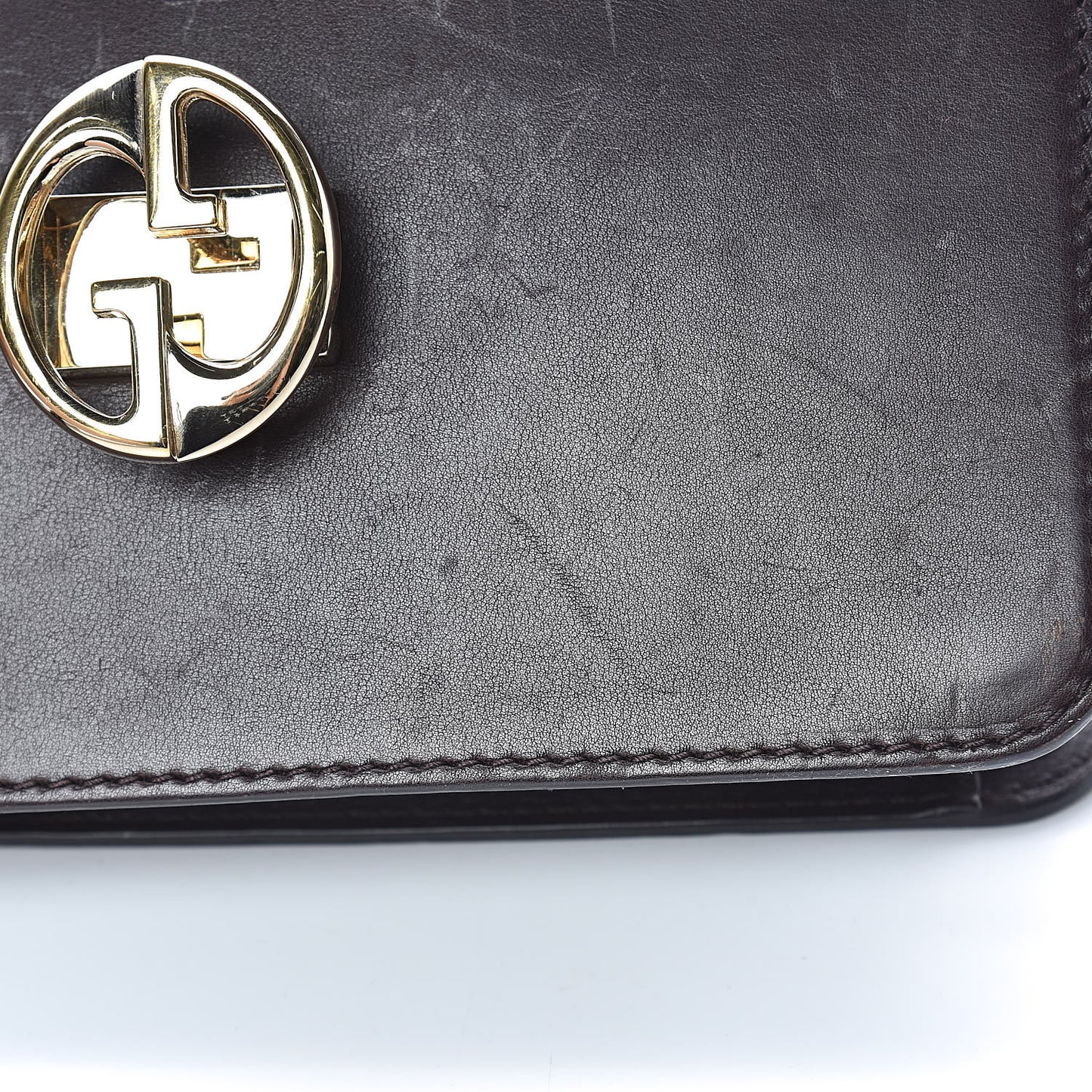 Calfskin Medium 1973 Shoulder Flap Bag Dark Brown