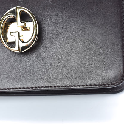 Gucci Calfskin Medium 1973 Shoulder Flap Bag Dark Brown 16 of 23