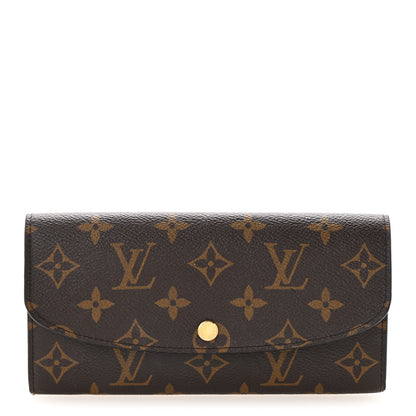Louis Vuitton Monogram Emilie Wallet Rose Ballerine 1 of 9