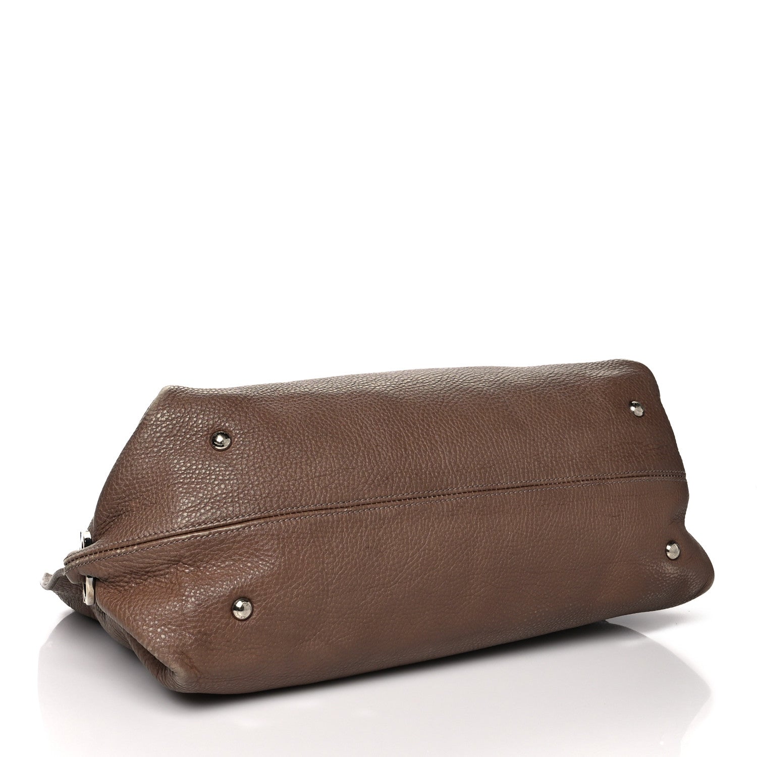 Salvatore Ferragamo Calfskin Large Sofia Shoulder Bag Brown 4 of 13