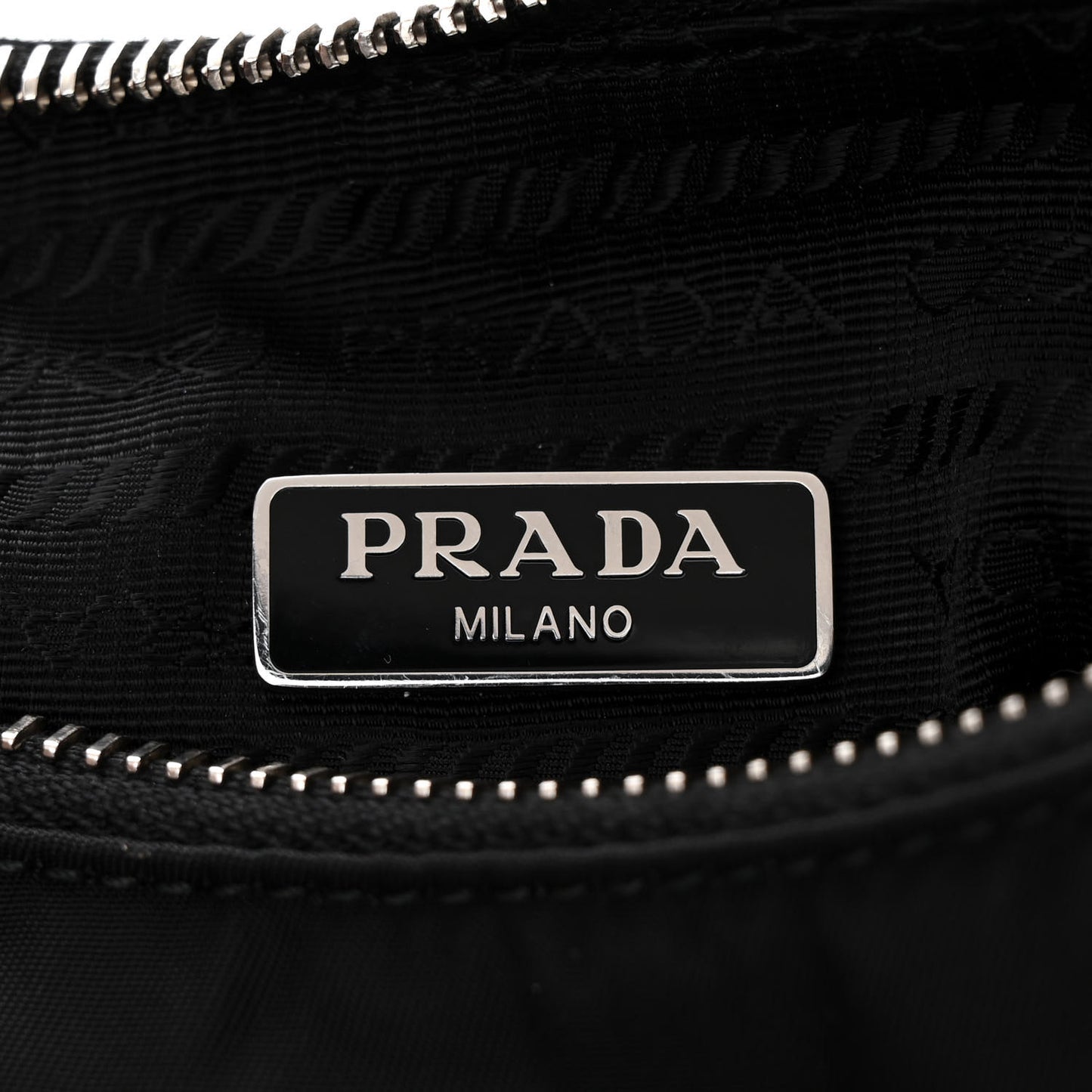 Tessuto Nylon Saffiano Mini Re-Edition 2005 Bag Black
