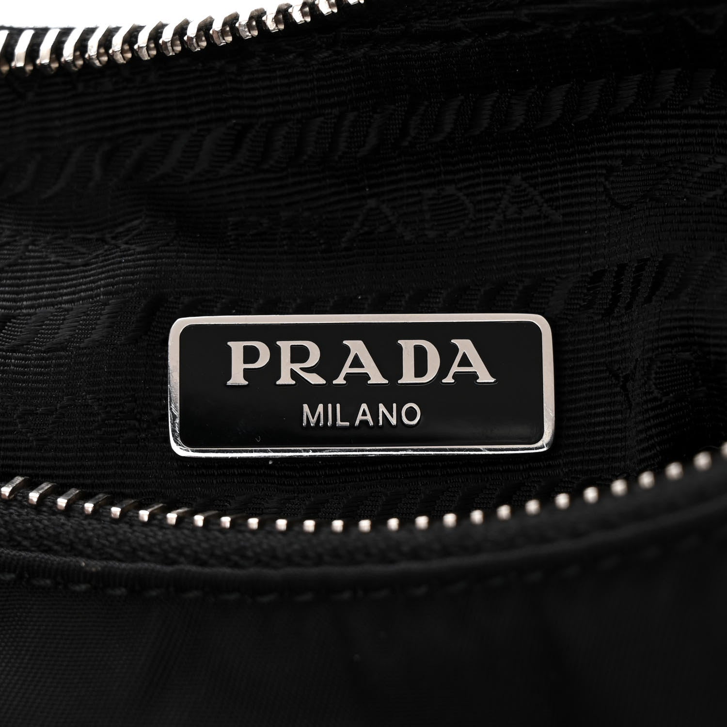 Prada Tessuto Nylon Saffiano Mini Re-Edition 2005 Bag Black 6 of 12