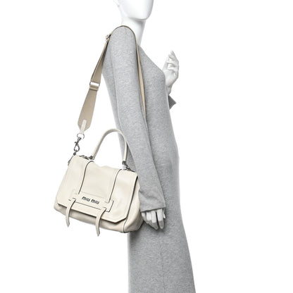 Miu Miu Grace Lux Messenger White 2 of 16