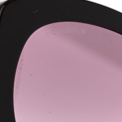 Chanel Acetate Butterfly Large CC Sunglasses 5492-A Burgundy 7 of 7