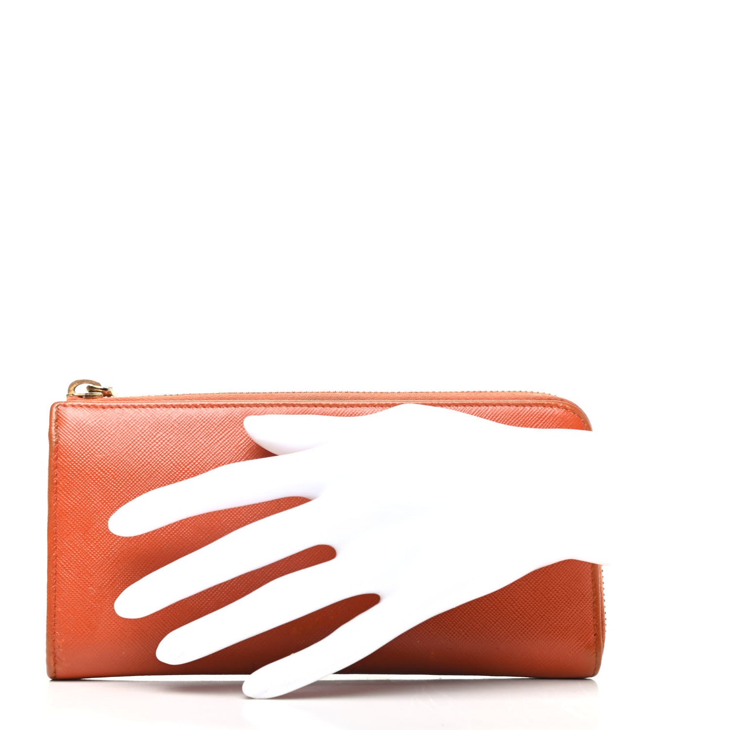 Saffiano Zip Around Wallet Papaya