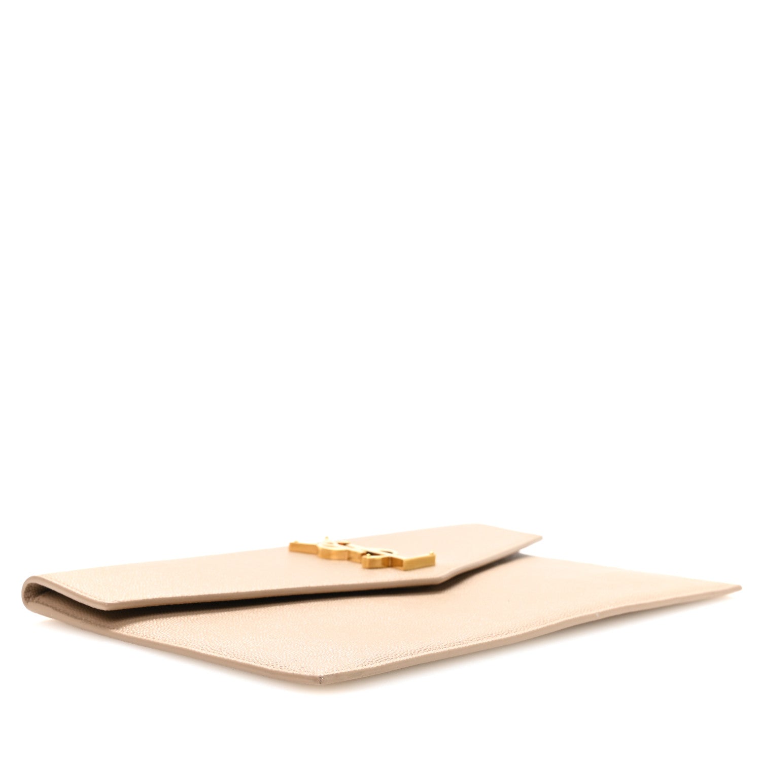 Saint Laurent Grain De Poudre Uptown Pouch Dark Beige 4 of 7