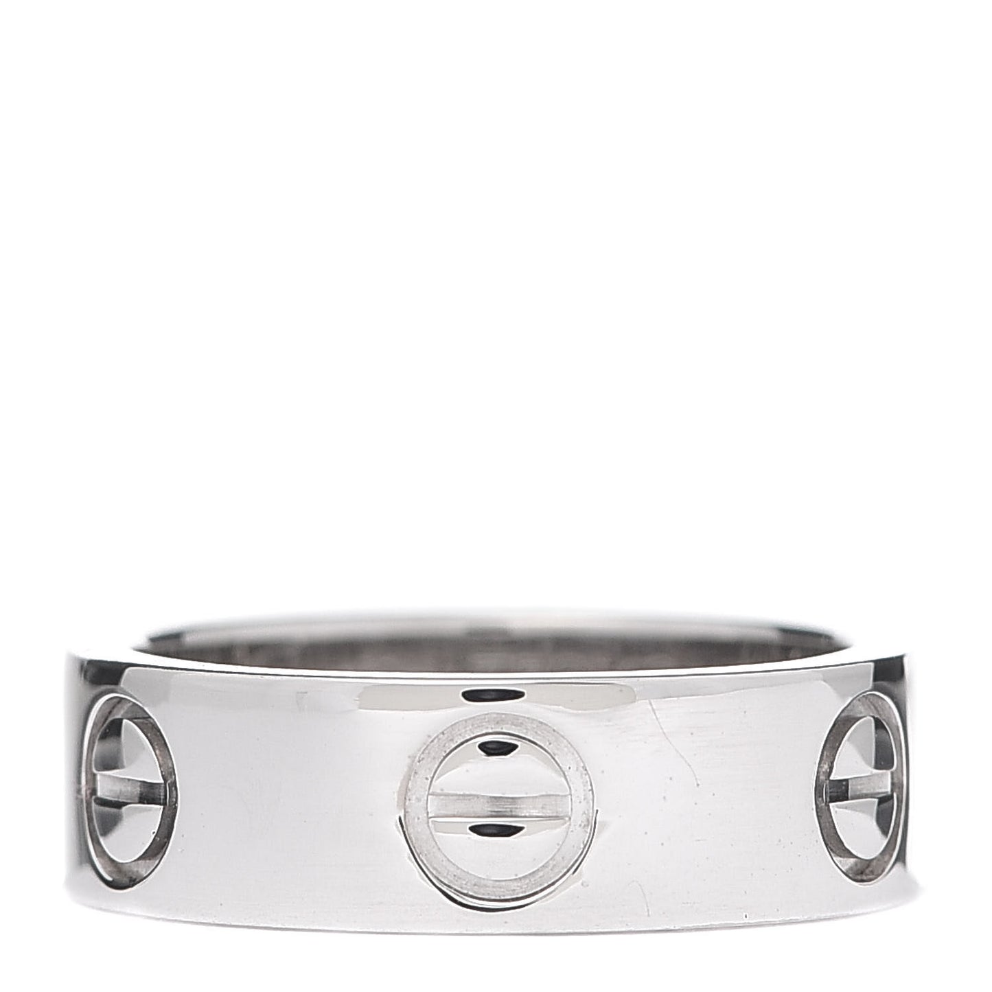 18K White Gold 5.5mm LOVE Ring 48 4.5