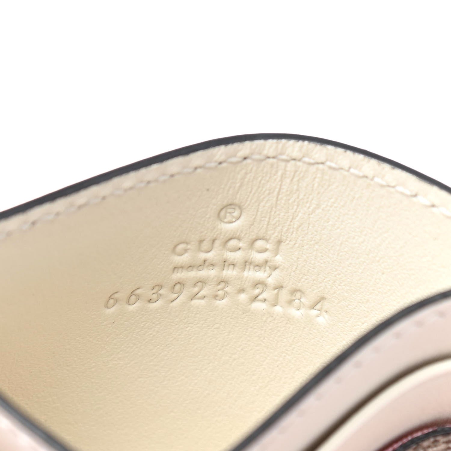Gucci GG Supreme Monogram Les Pommes Card Holder Beige Multicolor Mystic White 5 of 5