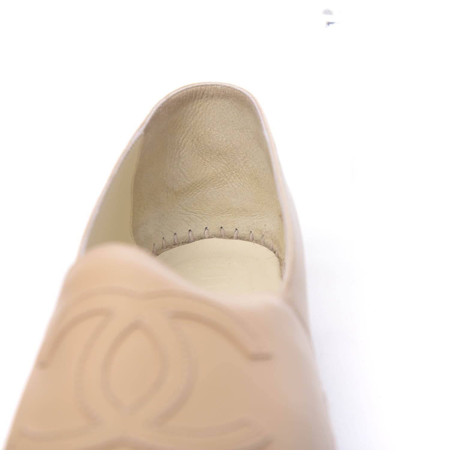 Chanel Lambskin CC Espadrilles 42 Beige Black 11 of 12