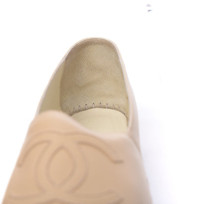 Chanel Lambskin CC Espadrilles 42 Beige Black 11 of 12