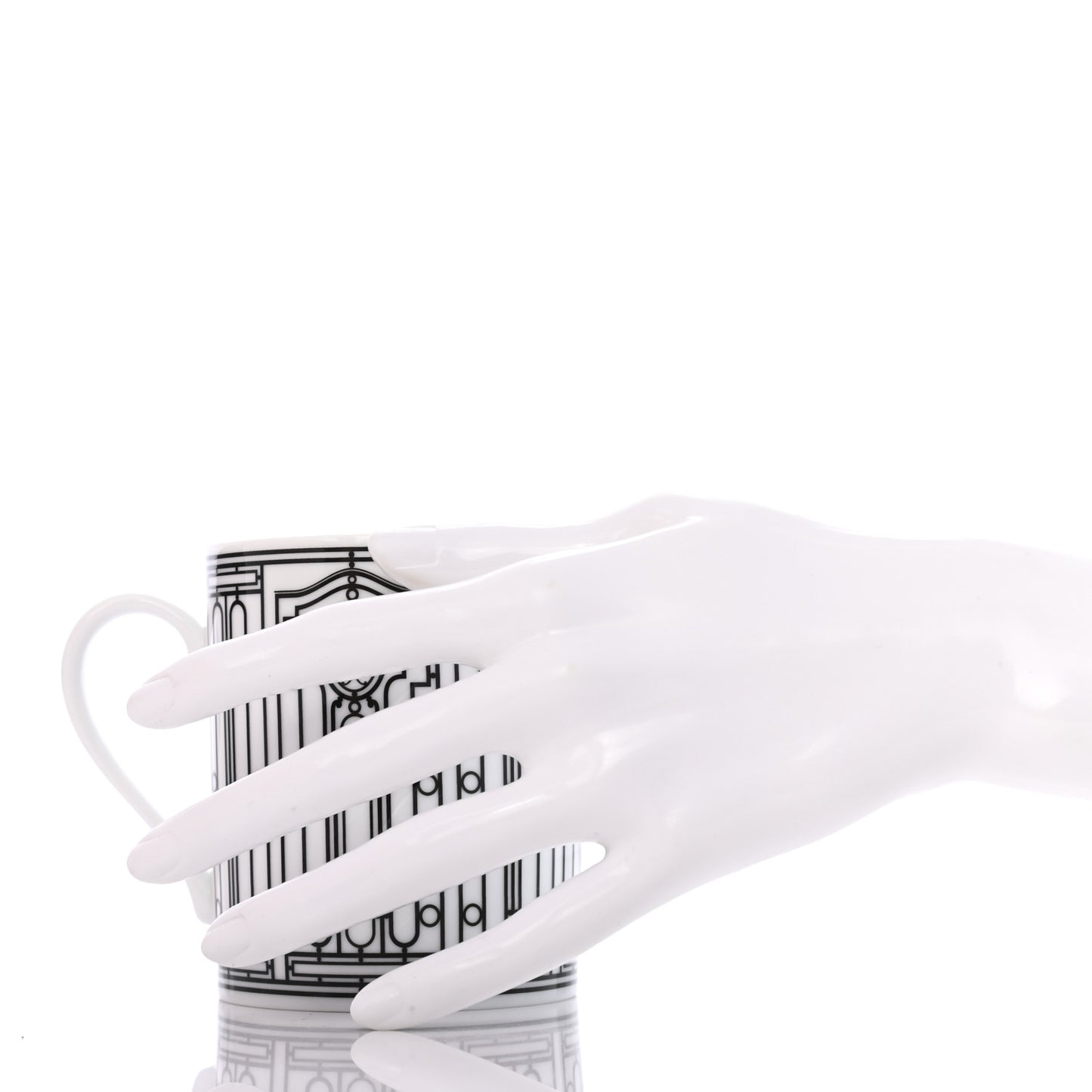 Porcelain H Deco Mug