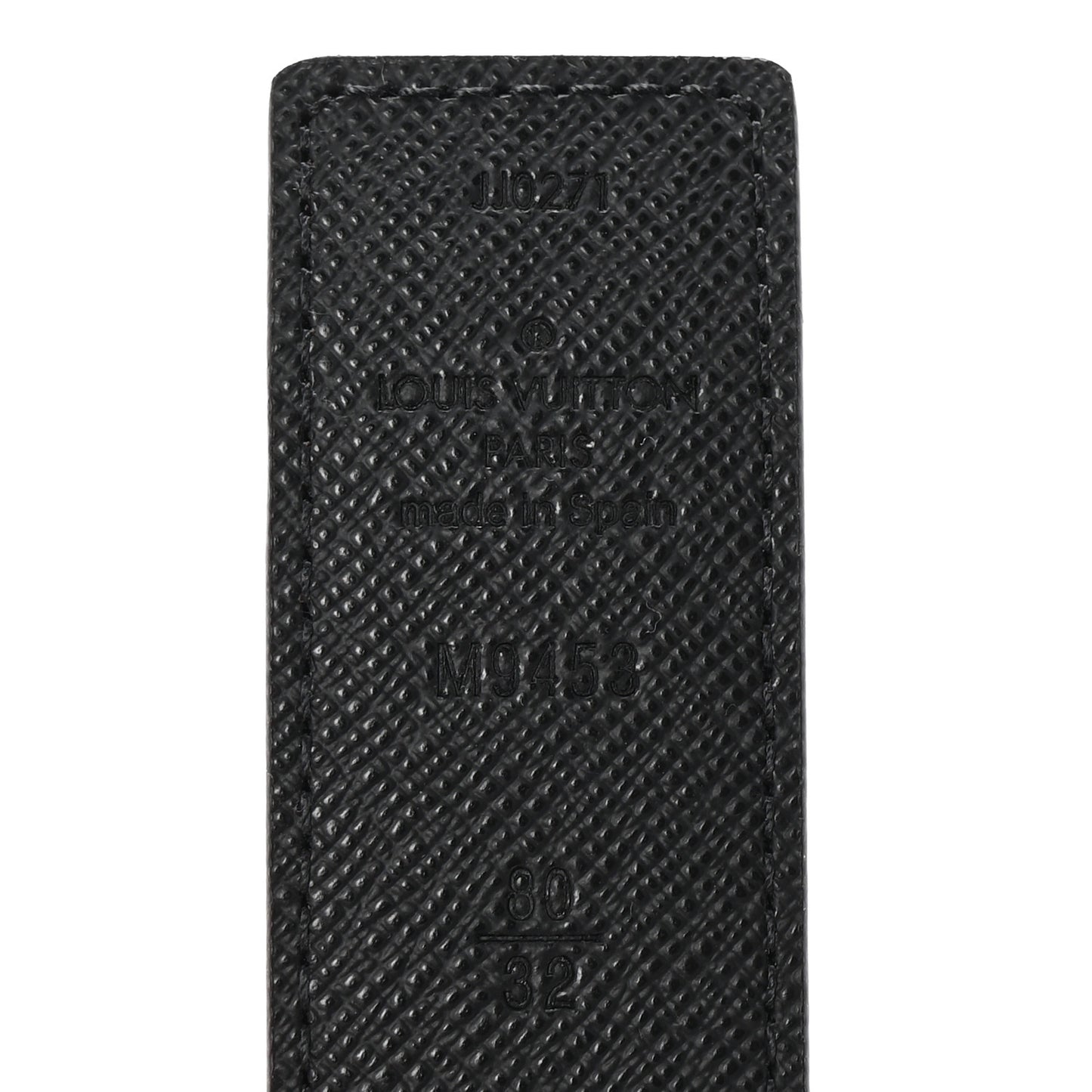 Calfskin Monogram 30mm LV Initiales Reversible Belt 80 32 Black