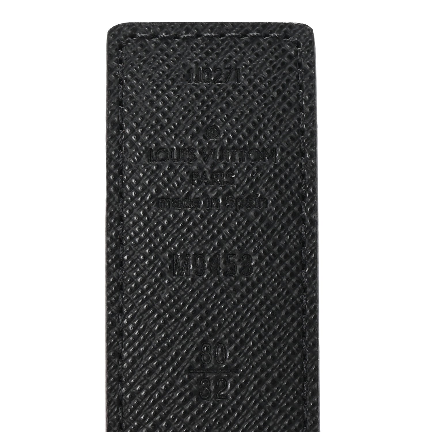 Louis Vuitton Calfskin Monogram 30mm LV Initiales Reversible Belt 80 32 Black 5 of 6