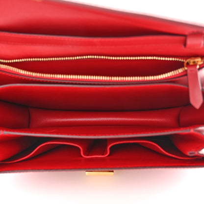 Celine Box Calfskin Medium Classic Box Flap Bag Red 5 of 11