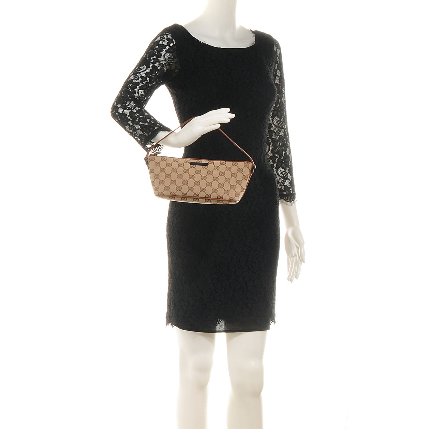 Gucci Monogram Boat Pochette Brown 2 of 7