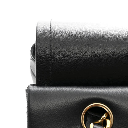 Chanel Lambskin Quilted Small Double Flap Black 12 of 14