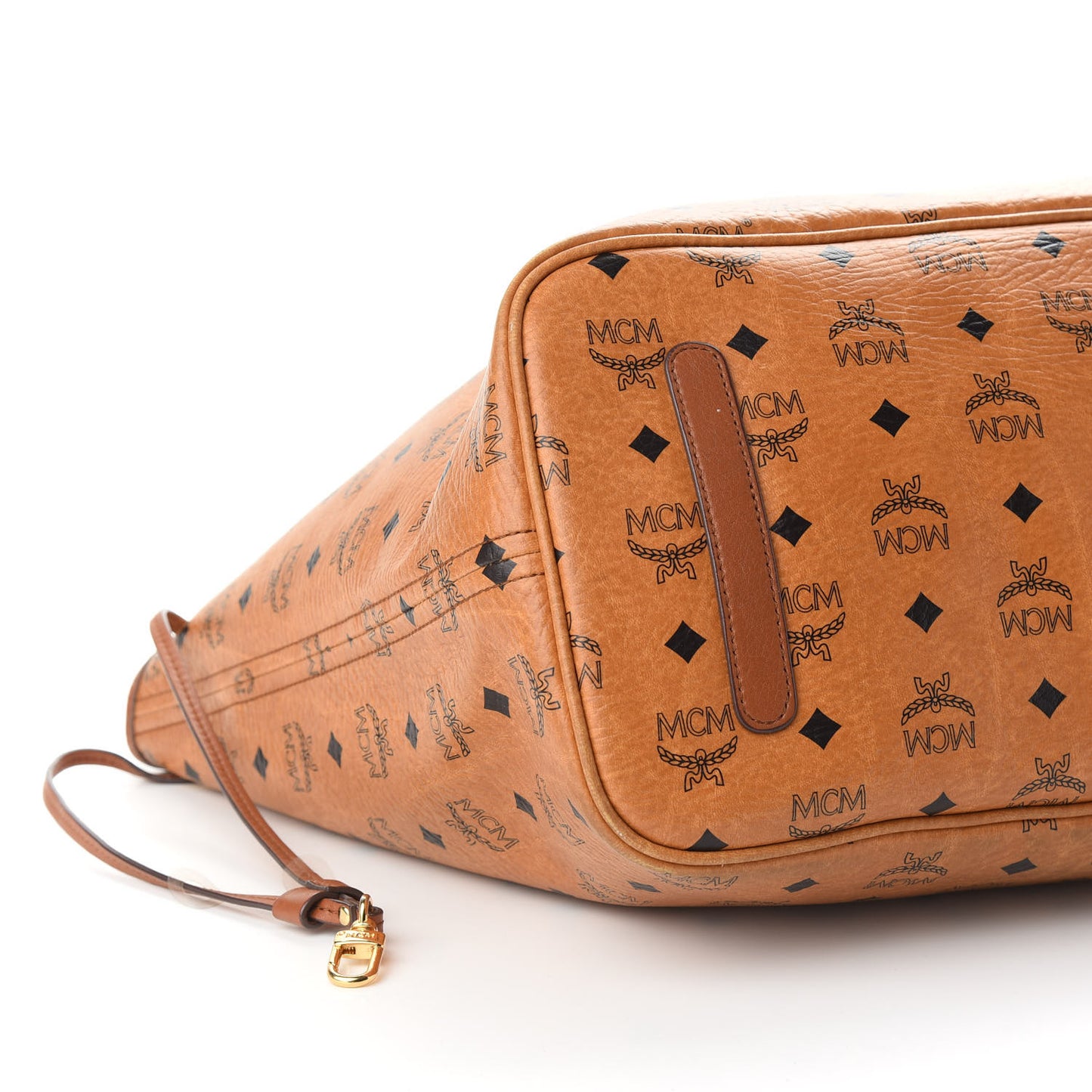 Visetos Reversible Shopping Tote Cognac