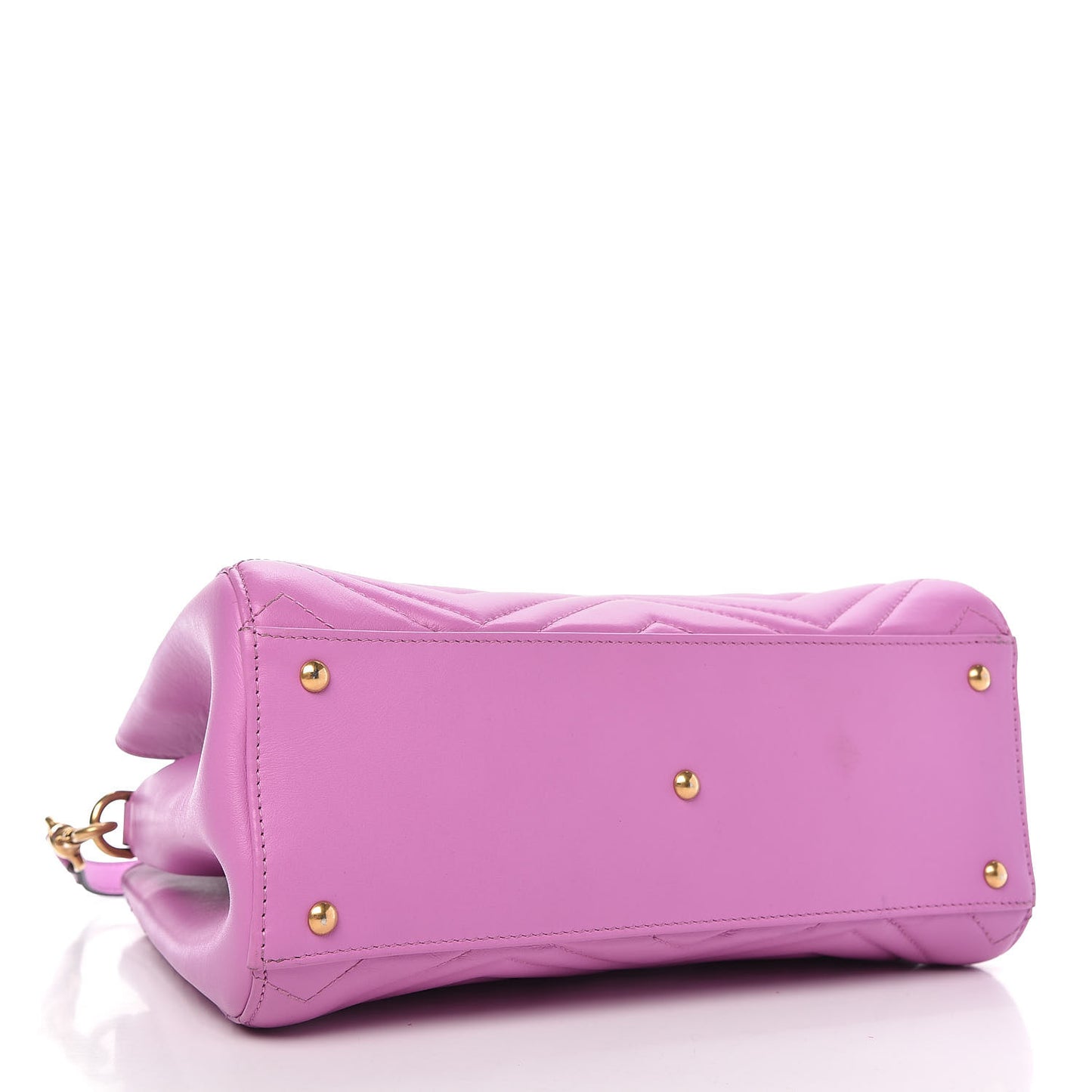 Calfskin Matelasse Small GG Marmont Tote Candy Mousse