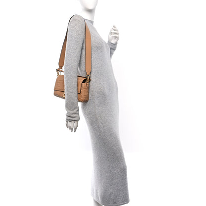 Fendi Nappa FF 1974 Embossed Baguette Miele Scuro 2 of 13