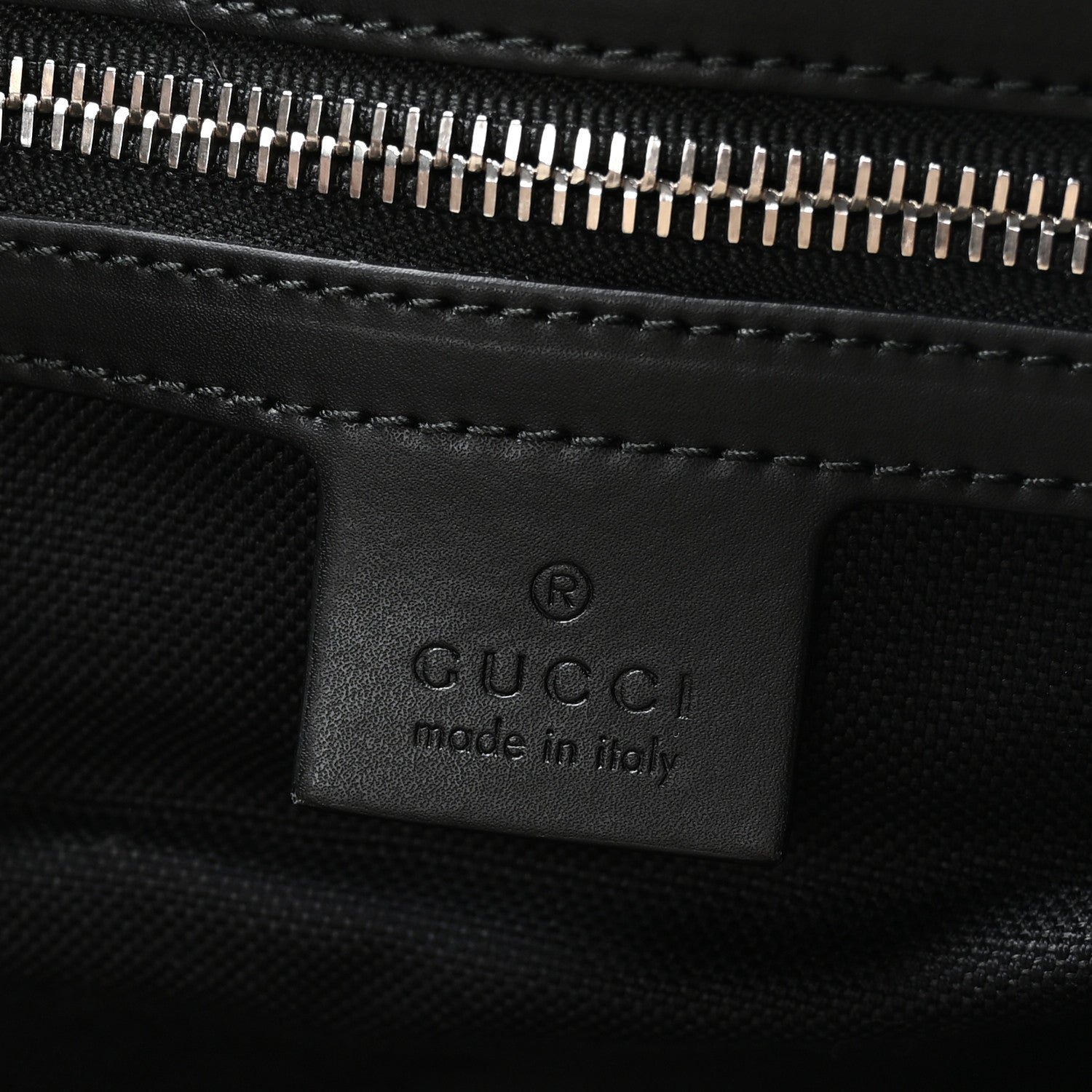 Gucci Soft GG Supreme Monogram Appia Calfskin Web Large Carry On Duffle Bag Black Grey 5 of 9